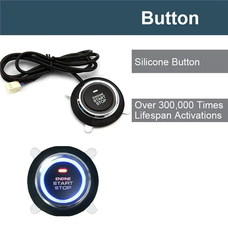 A11M-2X Car Alarm One Button Start/Stop System Kit Remote Engine Door Lock Keyless Entry System Central Locking