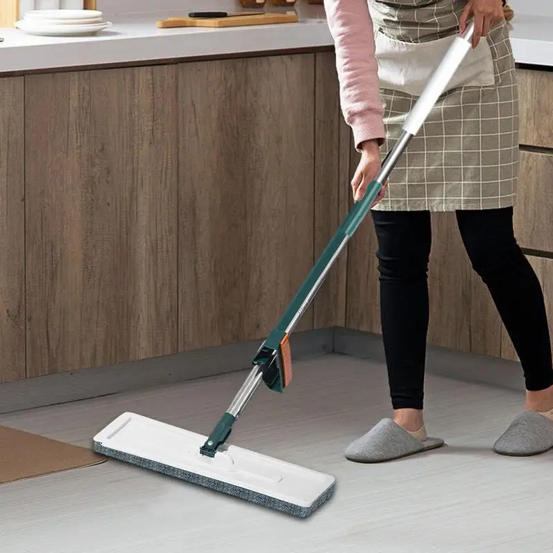 Squeeze Mop Magic Flat Hands Free Mountable Washing Lazy Mops For House Floor Cleaning Household Cleaning Tools 2 Replaced Pads