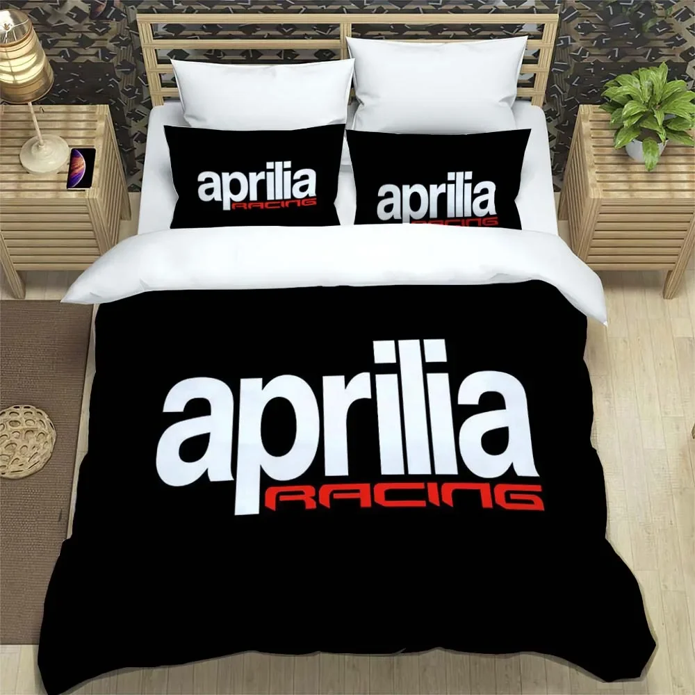 Motorcycle Fleet A-Aprilia Bedding Set Single Twin Full Queen King Size Bed Set Adult Kid Bedroom Duvet cover Set Home Textiles