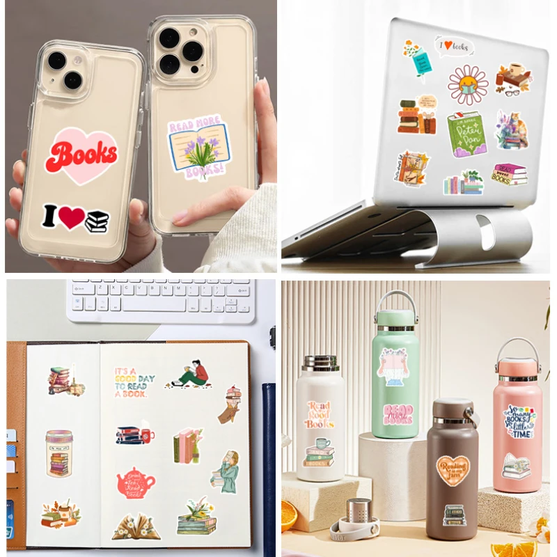 10/25/50pcs libri adesivi da lettura Graffiti per fai da te Scrapbook cancelleria valigia bottiglia d\'acqua telefono Laptop chitarra giocattolo