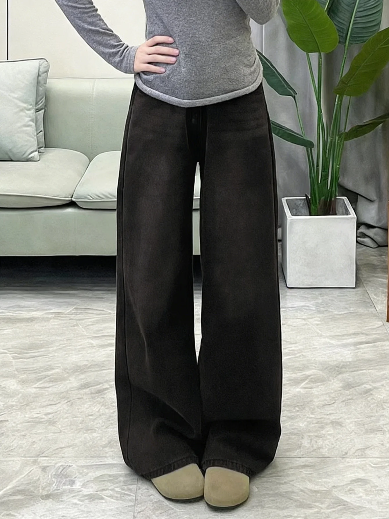 Y2K Lightweight Stacked Jeans Men, American Streetwear Trendy Denim Pants, Modern Fit Gift for Lover