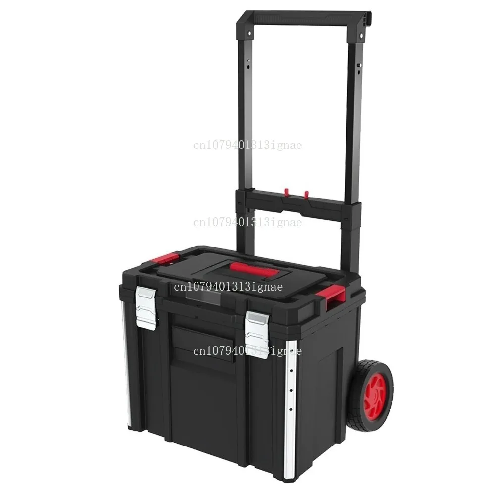 3pcs Stacked Heavy Modular Tool Storage Box Professional Garage Portable Toolbox Toolkit