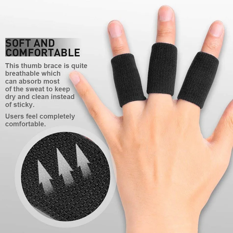 WOSWEIR 10 PCS  Finger Sleeves Elastic Basketball Fingerstall Protector Guard Stretchy Volleyball Gym Fitness Gear Equipment