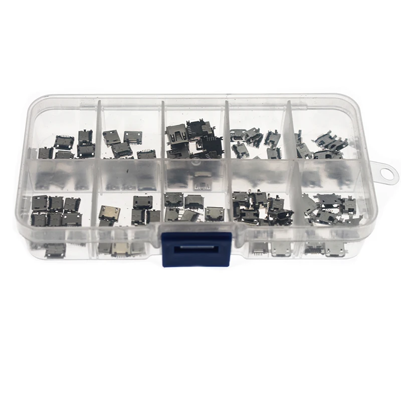 USB 10 Micro USB MINI usb Female Android Phone Charging Accessories Connector Socket Jack for MP3/4/5