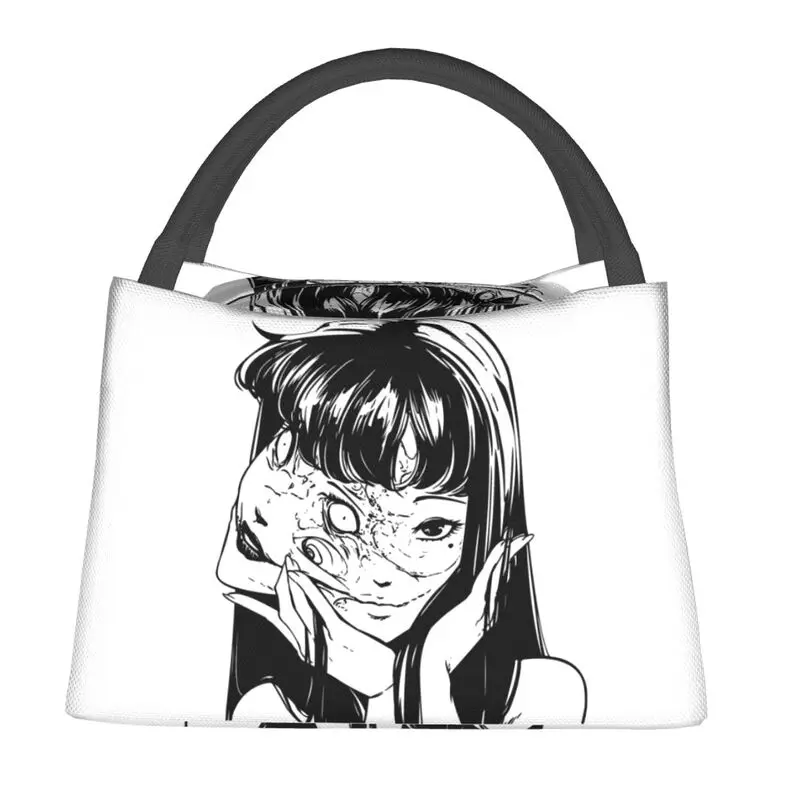 Custom Junji Ito Tomie Lunch Bag Men Women Thermal Cooler Insulated Lunch Box for Picnic Camping Work Travel