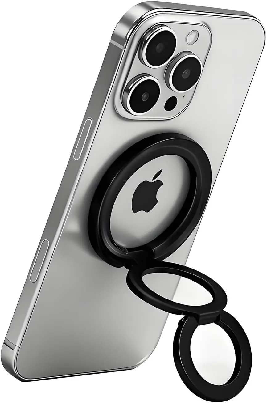 

Магнитное кольцо-держатель для телефона MagSafe, магнитная подставка-держатель для мобильного телефона, кольцо для пальца [Супермагнит] [360°] ° Вращение] [Двойная фиксация]