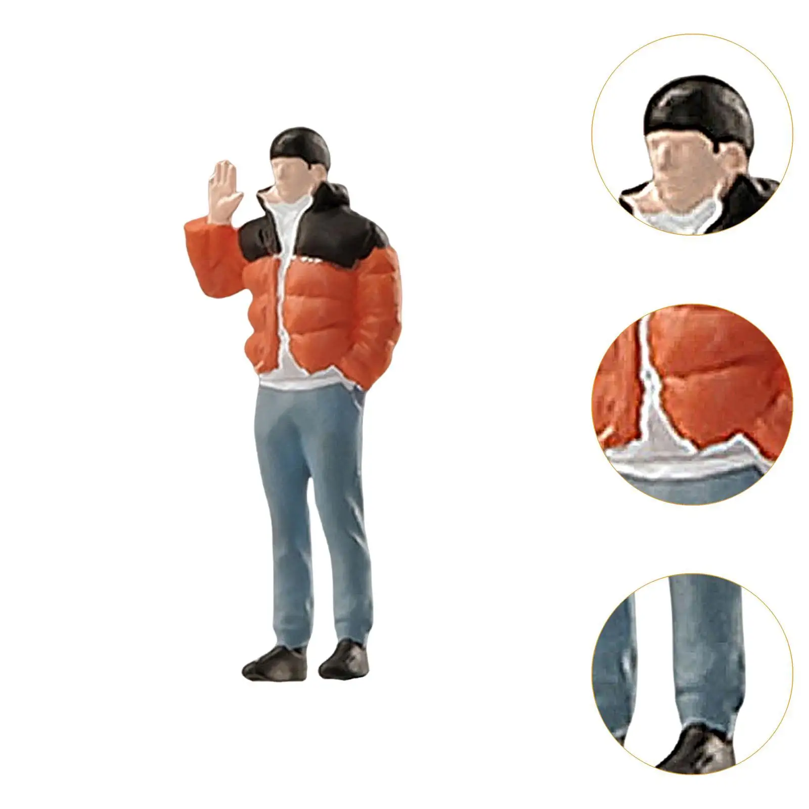 Figuras de Diorama de personas a escala 1/64 para accesorios de escena en miniatura