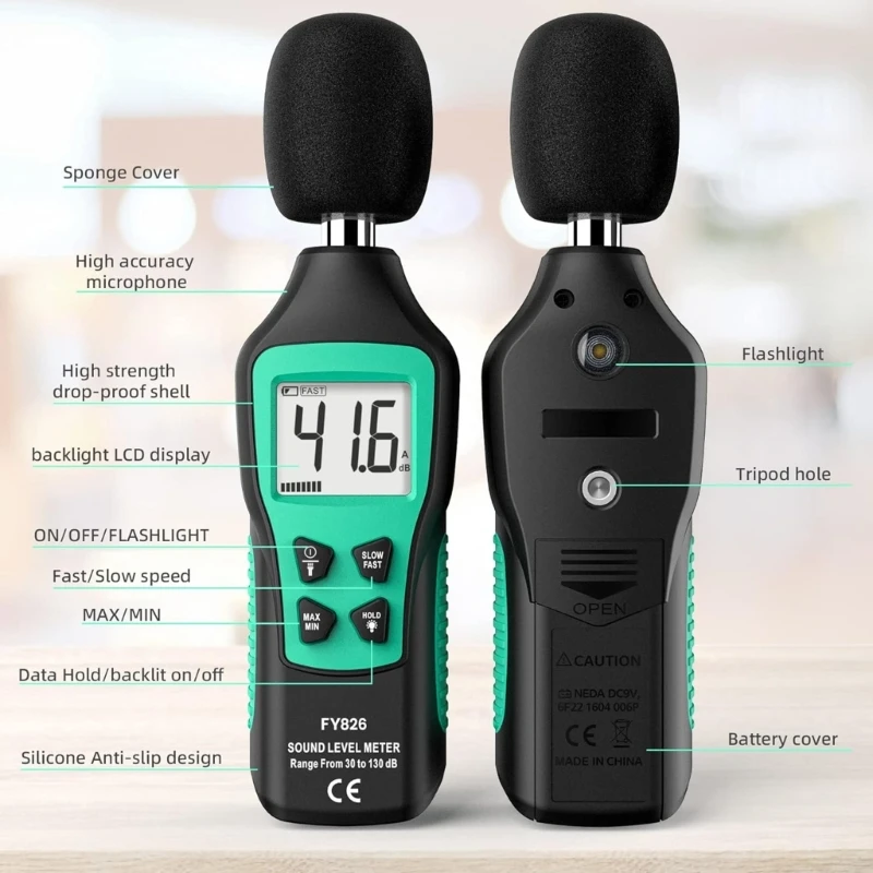 Digital 30~130dB Decibelimeter dBMeter Sound Level Meter Measure Sound Noise