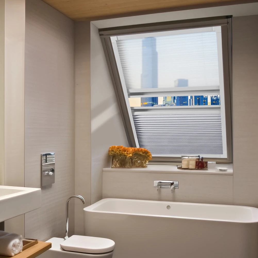 

Day Night Cellular Shade for Skylight, Manual Blackout Light Filtering Thermal Insulation Blinds Custom Size