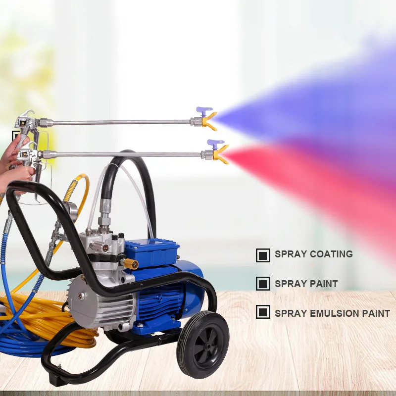 Pulverizador de pintura sem ar elétrico, máquina de pulverização para móveis, quintal, parede, suporte, profissional, 4200W, 4500W, 5200W