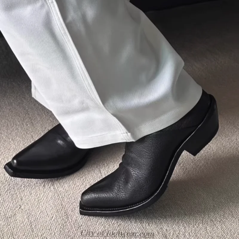 Women‘s and men 2026 new causal real leather flats shoes Cool punk street style big size comfy chunky heel oxfords view 6
