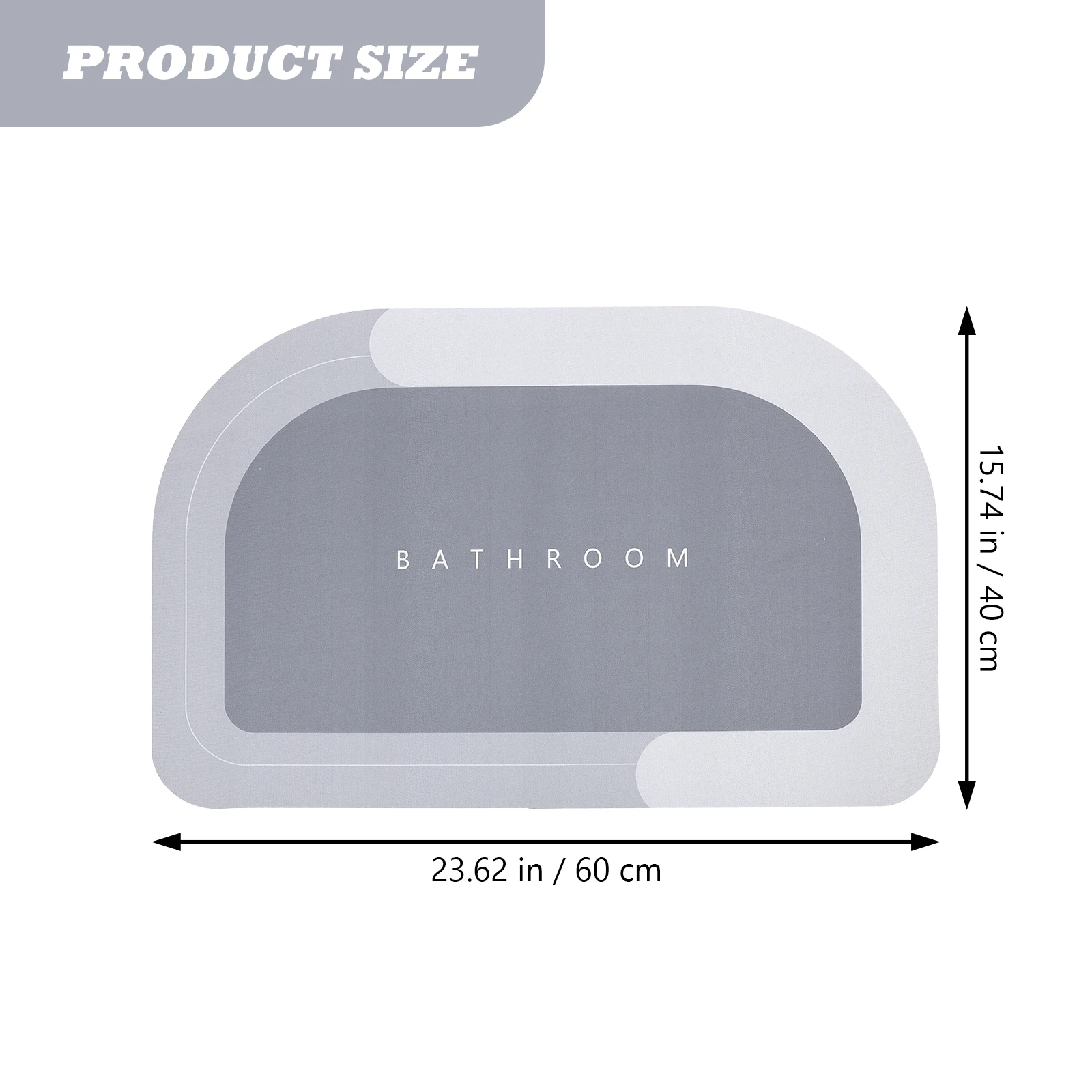 

Bathroom Floor Mat Absorbent Anti Slip Indoor Non Slip Wear Resistant Simple Design Reusable Light Floor Pad Modern Ground