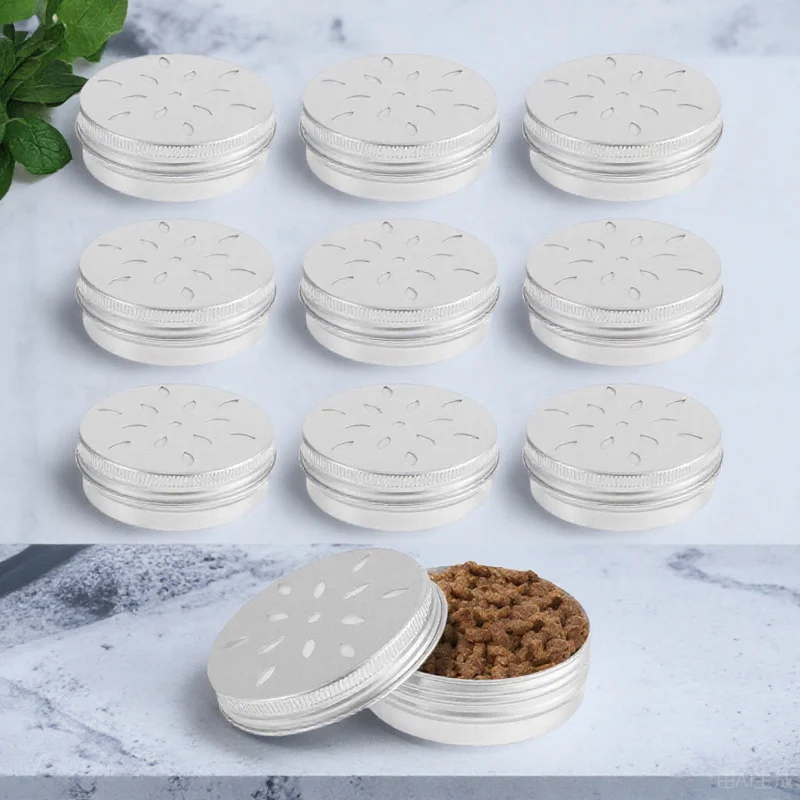 

10Pcs Dog Odor Training Case Scent Snuffle Box Nose Skill Trainer Dog Training Supplies Metal Tins with Lids Aroma Holder