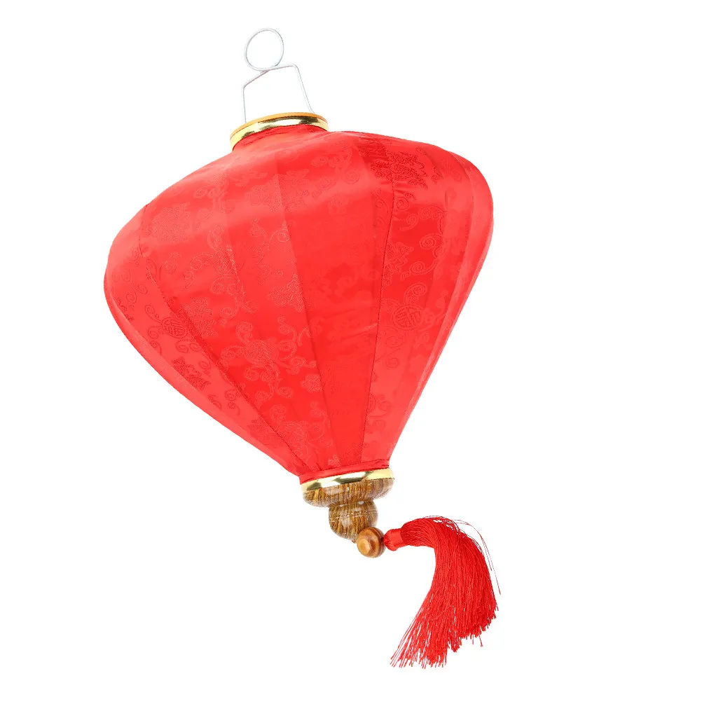 Vintage Vietnamese Cloth Lantern Hanging Decor for Outdoor Garden Tea House Restaurant Indoor Festival Party Decoration Asian