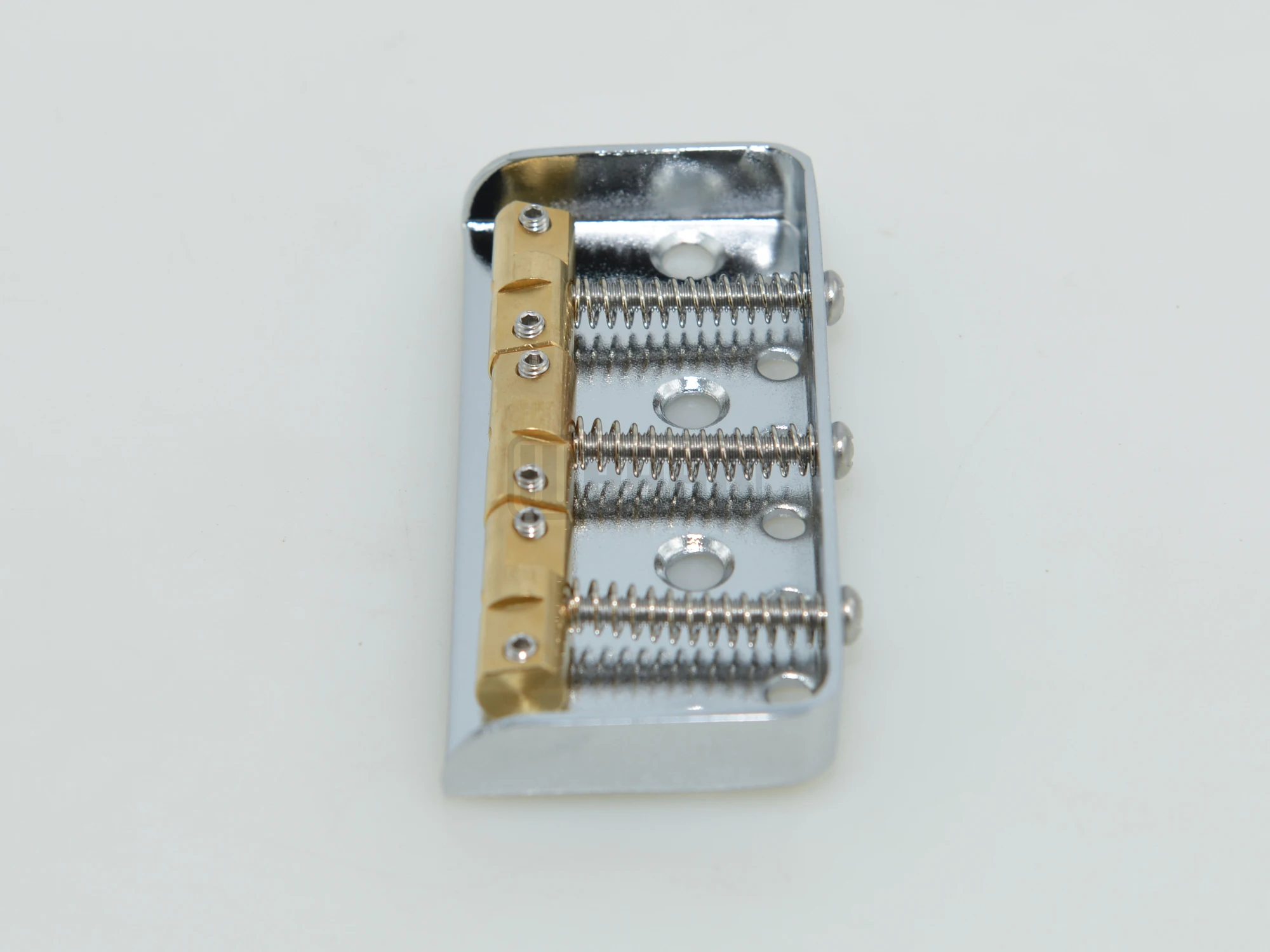 1 Set Short Bridge Set with 3pcs Brass Saddles Bridge String Length Compensation for Vintage Tele Electric Guitar