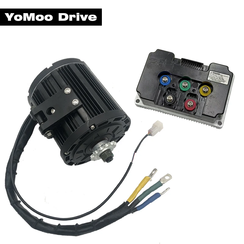 

QS138 70H 3000W 72V Peak 9000W 100KPH PMSM Mid Drive Motor with Fardriver ND84450 DC 180A Controller For Electric Motorcycle