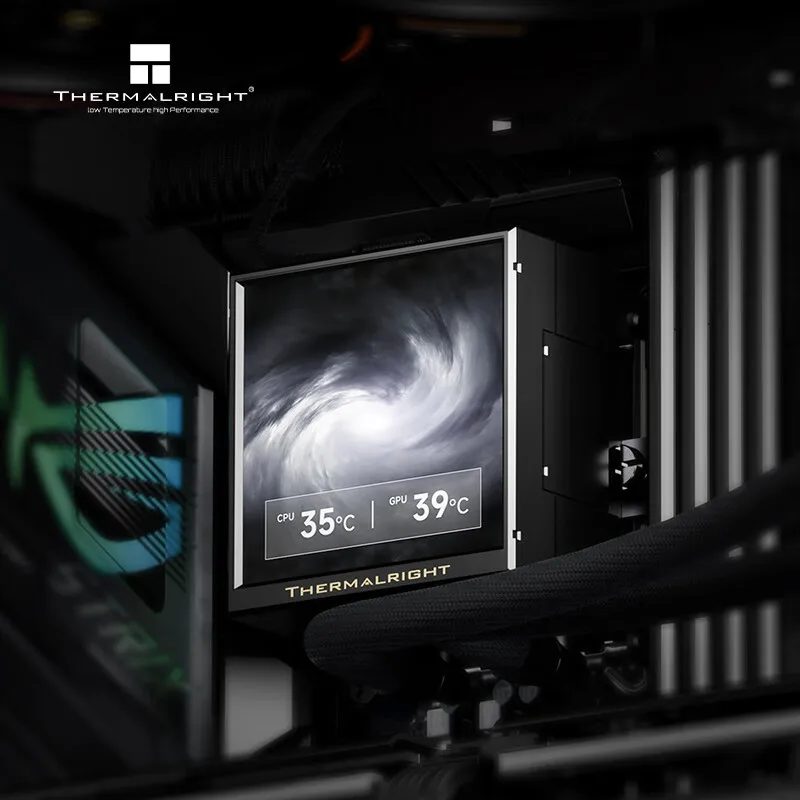 Thermalright PEERLESS VISION UB360 ARGB All-in-one water cold radiator,3.95-inch full screen/integrated fan/supports LGA1851/AM5 image 3