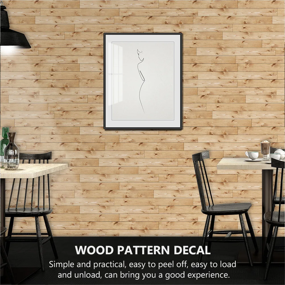 

1Pcs Self-Adhesive Wood Grain Sticker Conceal Imperfections Wall Decal for Home Decoration Floor Sticker Wood Pattern Decal