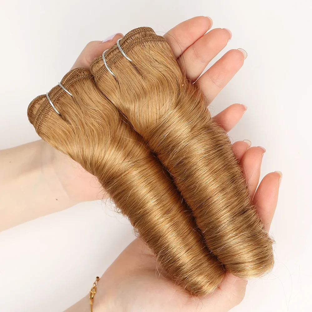 Mel Louro-Natural Extensão Do Cabelo Humano Pacotes, Cabelo Brasileiro Weave, onda solta, à venda, 2pcs por pacote