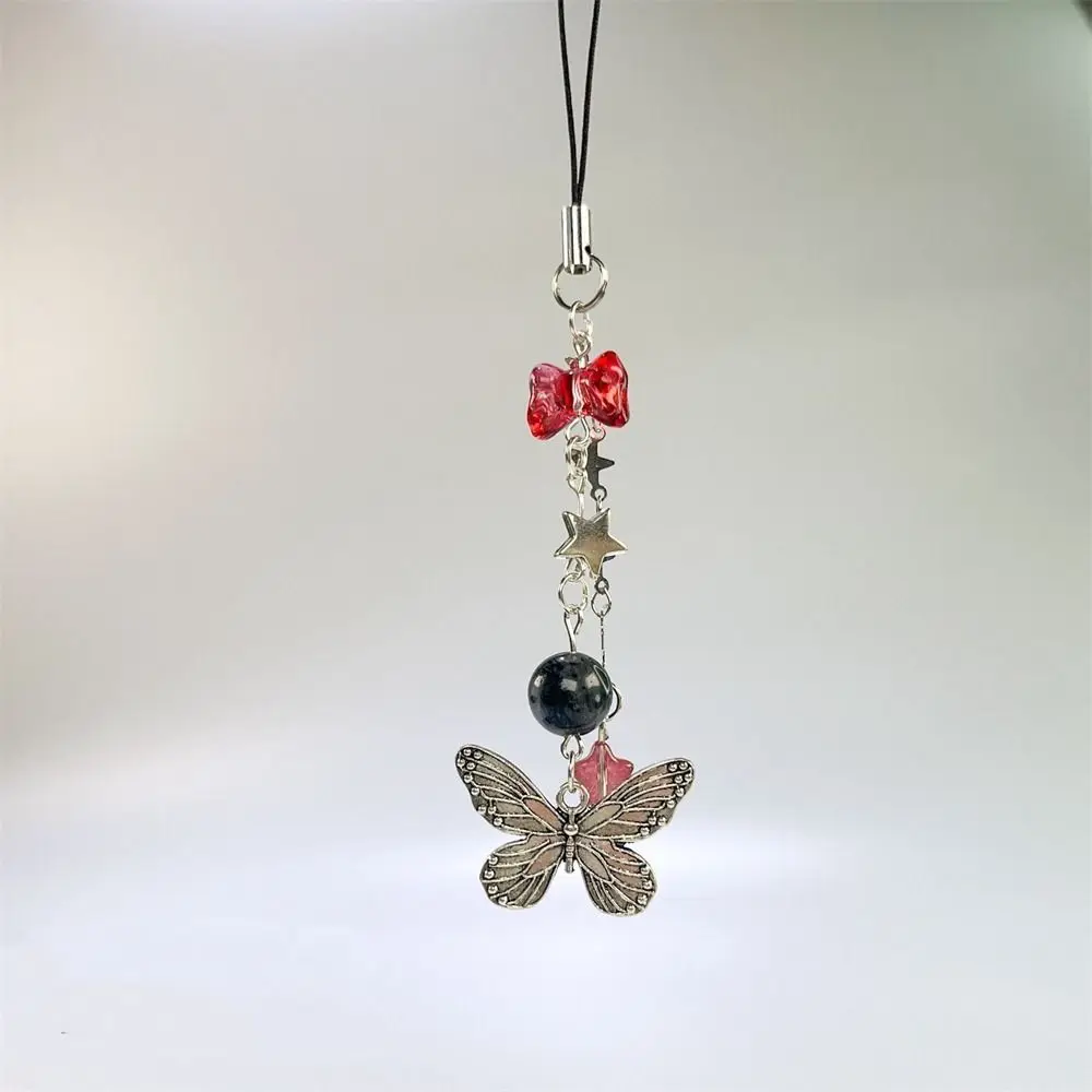 Trendy Y2K Phone Charms Sweet Girl Butterfly Phone Pendant Bowknot Phonestraps