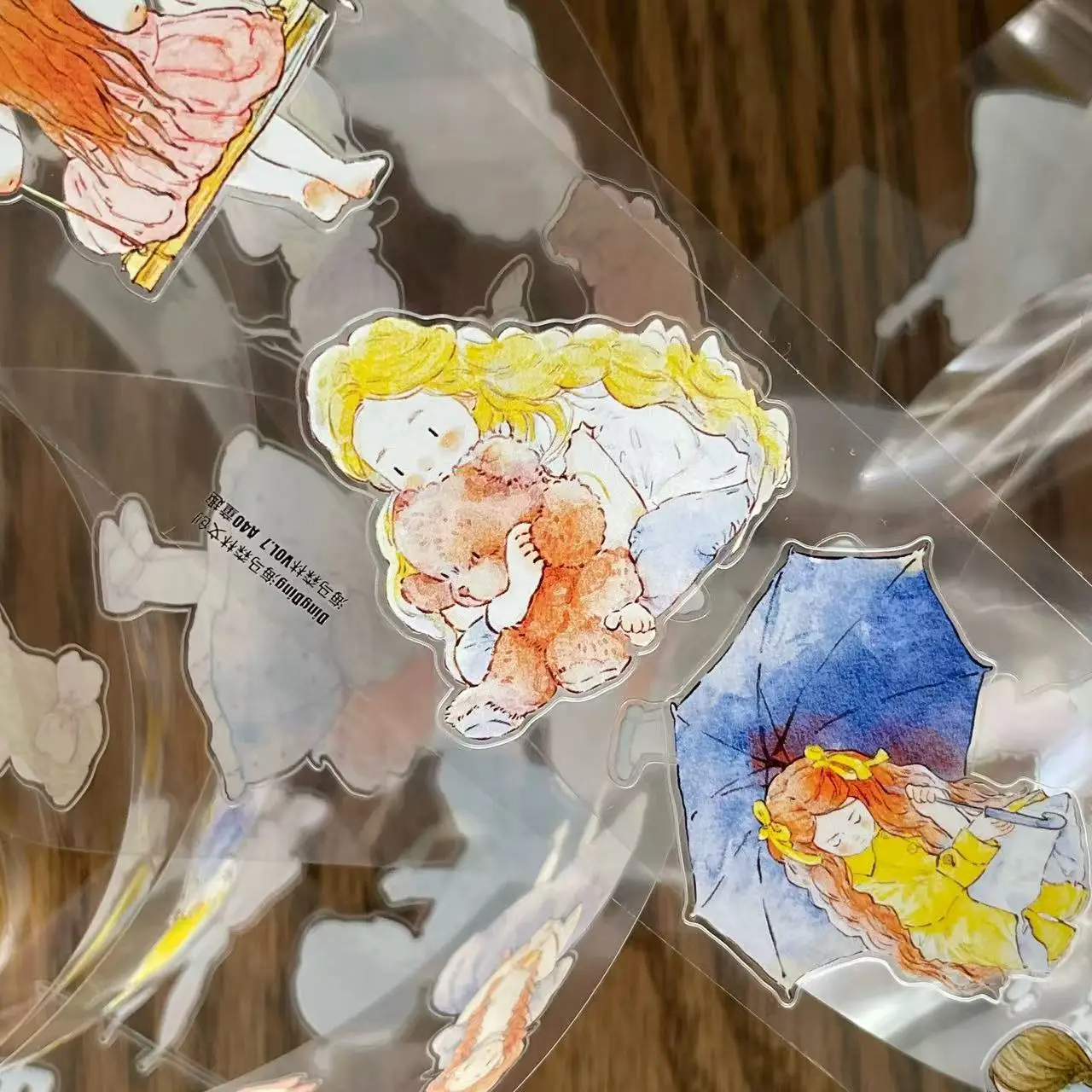 غابة فرس البحر المجلد.7 فتاة البراءة الطفولية A40 اشي شريط PET لصنع البطاقات لتقوم بها بنفسك سكرابوكينغ ملصق مزخرفة #2