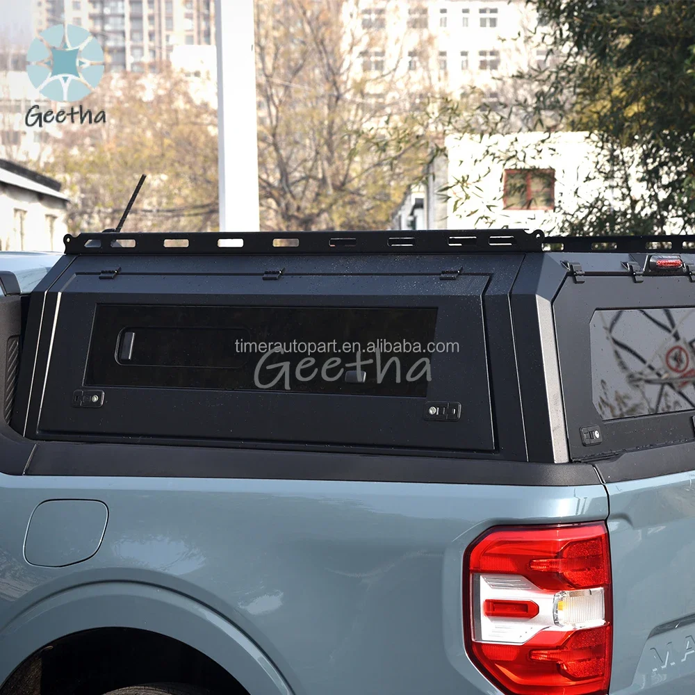 

4X4 Offroad Outdoor Hardtop Pickup Truck Car Awnings Steel Camper Double Cab Canopy Topper for Ford Maverick 2023 Camping