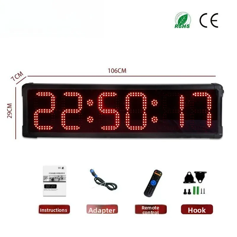 Rock climbing training hand shot positive countdown timer large screen chronograph stopwatch