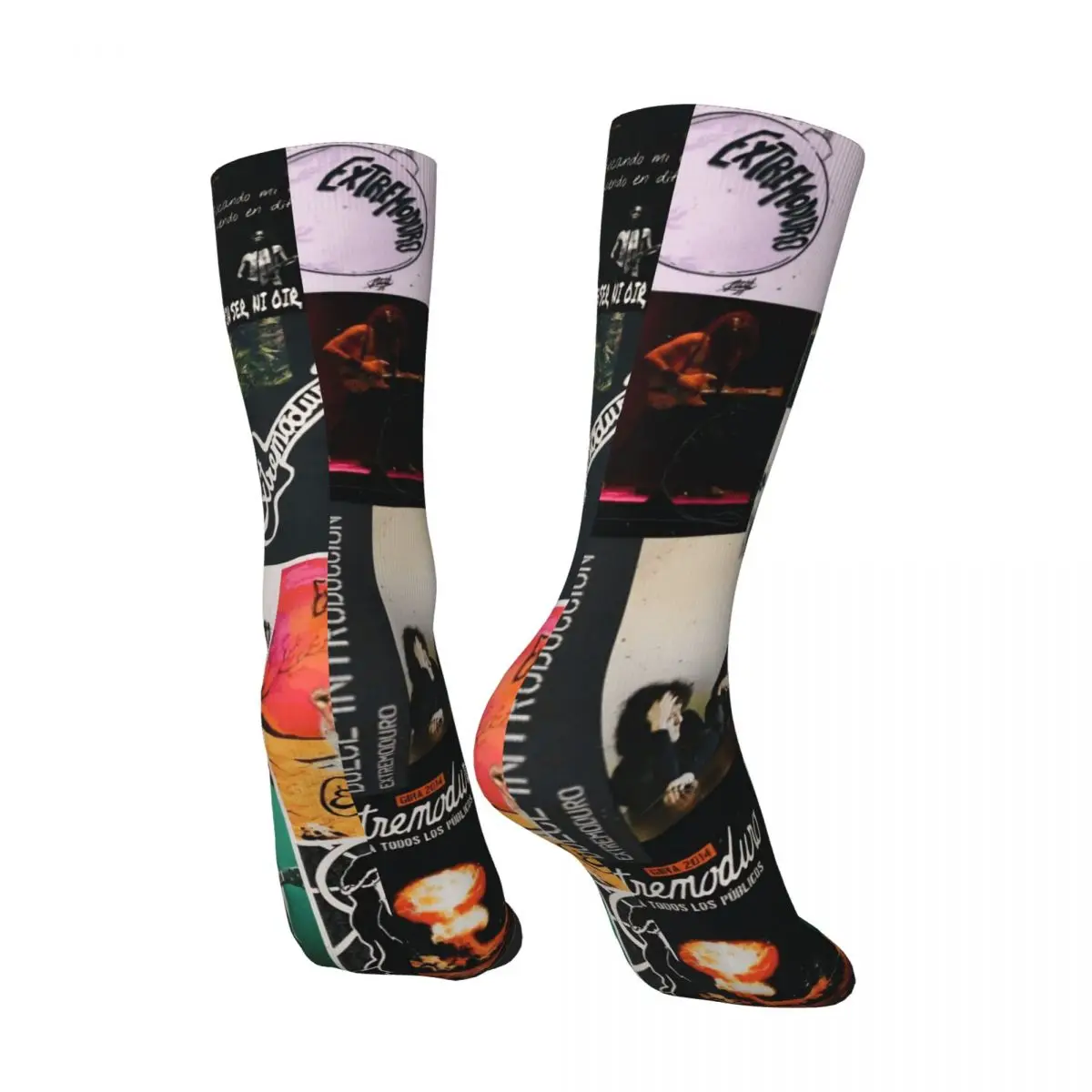 Extremoduro الإسبانية هارد روك باند الجوارب جوارب الموضة الكبار الرجال لينة تنفس سكيت الجوارب الشتاء المضادة للانزلاق الجوارب #3