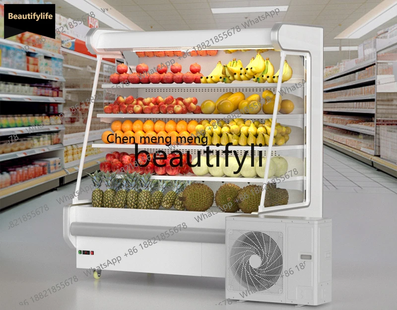 

Холодильный шкаф для консервации фруктов с воздушным охлаждением, низкотемпературный, без инея, для супермаркетов, для молочных и напиточных продуктов