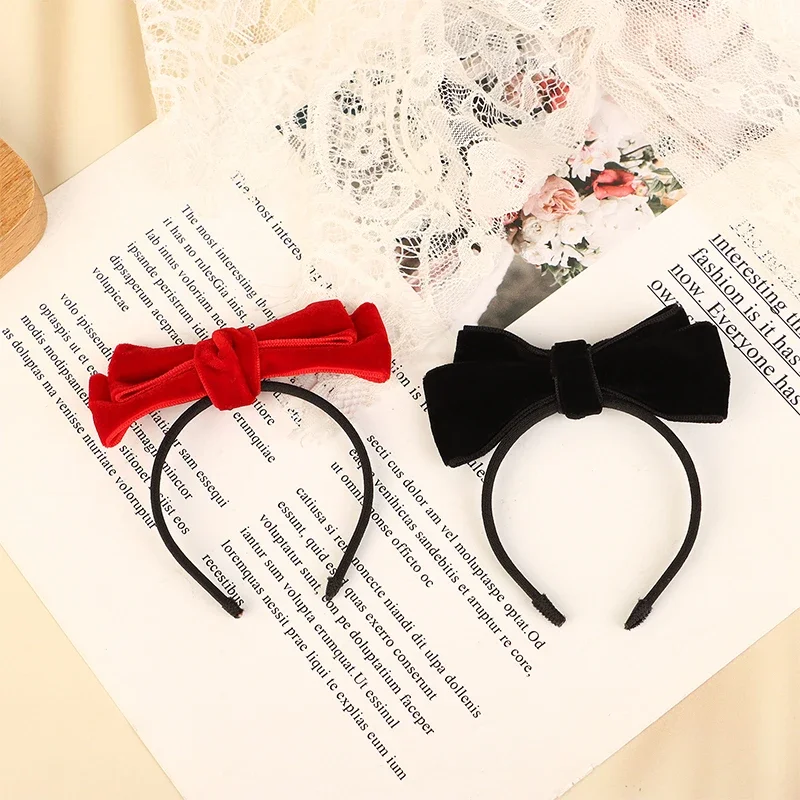 Mini Boog Lint Hoofdband Voor Poppen DIY Poppenhuis Fluwelen Haarhoepel Mercerisatie Hoofddeksels Pop Accessoires Meerdere Kleuren