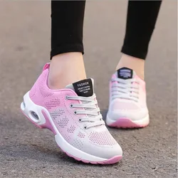 Zapatos de moda para mujer, zapatillas ligeras y transpirables para caminar, zapatillas deportivas de malla transpirable para correr, zapatos informales vulcanizados para mujer