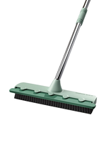 Pool Scrub Brush 2 In 1 Bathroom Wiper Stiff Bristle Window Squeegee Magic Broom Floor Mop Tub Tile Floor Cleaner Brush