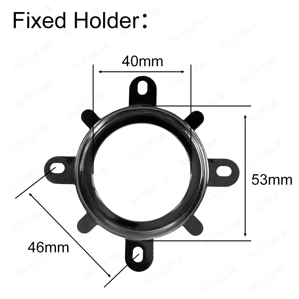 LED Lens 60 90 120 Degrees Optical Glass 44mm + Reflector Collimator + Fixed Bracket For 20W30W 50W100W COB High Power Lamp Bead