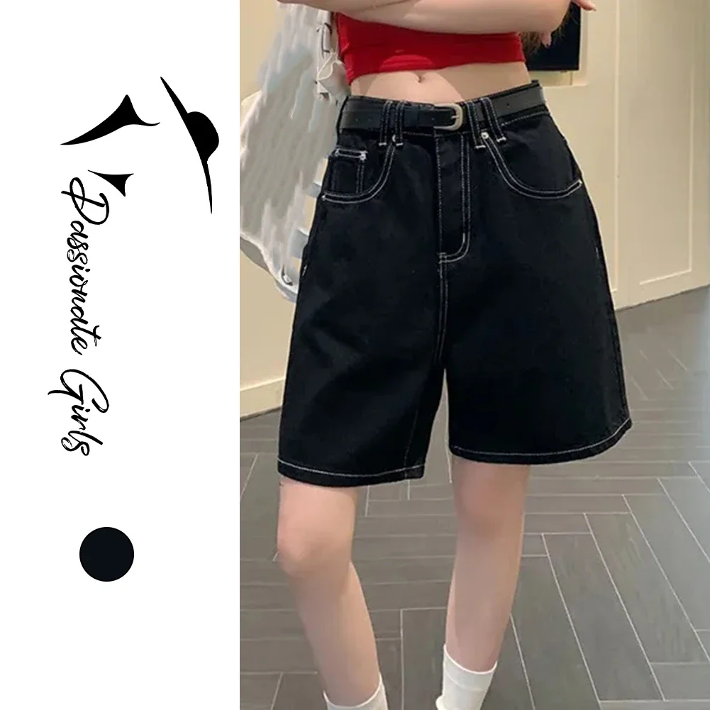 2025년 새로운! 트렌디한 핫 걸 스타일 더블 라인 하이 웨이스트 와이드 레그 팬츠, 루즈하면서도 슬림한 캐주얼 & 패셔너블한 룩