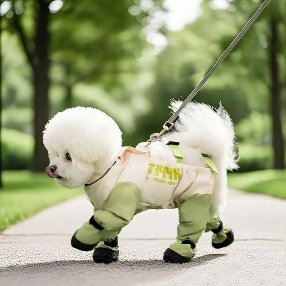 

Waterproof Reflective Stripe Pet Pants Adjustable Easy To Clean Dog Four-Legged Pants Breathable Thin Belly-Covering Pet Outfit