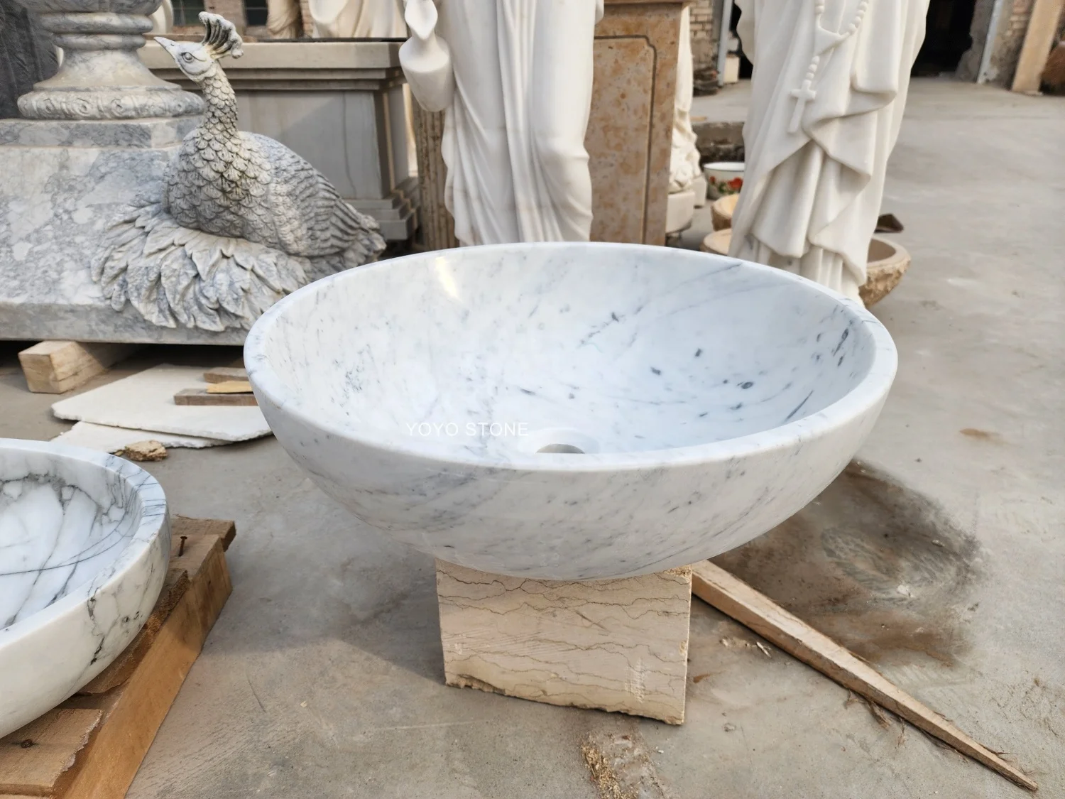#￥Wholesale Modern Natural Stone Basin Sink Countertop Sink Eco-Friendly Wash Basin for Home Use Sink Basin for Bathroom Vanity