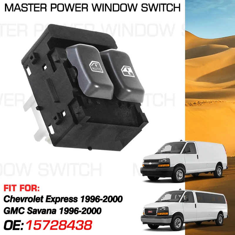 

Electric Power Car Window Master Switch 15728438 7 Pins For Chevrolet Express GMC Savana 1500 2500 3500 1996 1997 1998 1999 2000