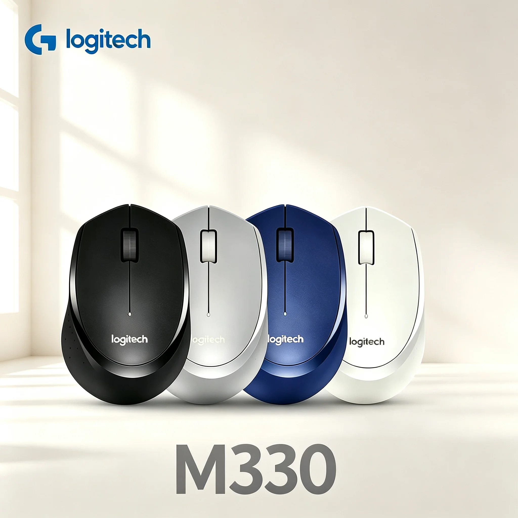 Logitech M330 Practical Portable Logitech M330 Wireless Silent Mouse Ergonomic Mice For Travel