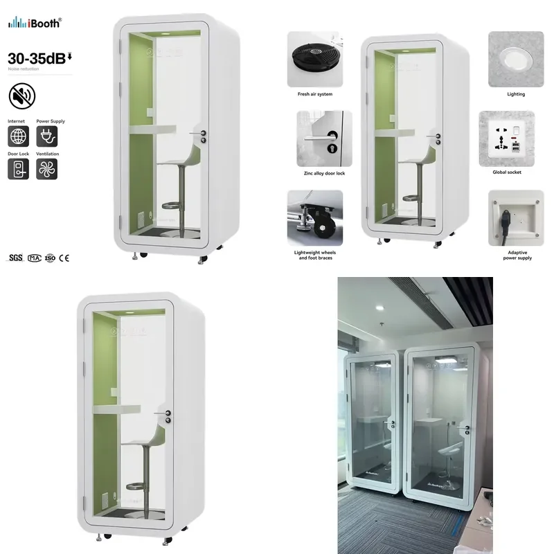 Pod Soundproof Acoustic Private Room Vocal Booth Office Silence Office Meeting Room Pod Sound Proof Pod Booth