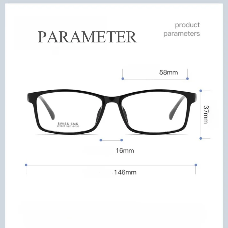 MOMOJA-gafas TR90 ultraligeras y minimalistas para hombre, montura de gafas graduadas ópticas, cabeza grande, X21027R, nuevas