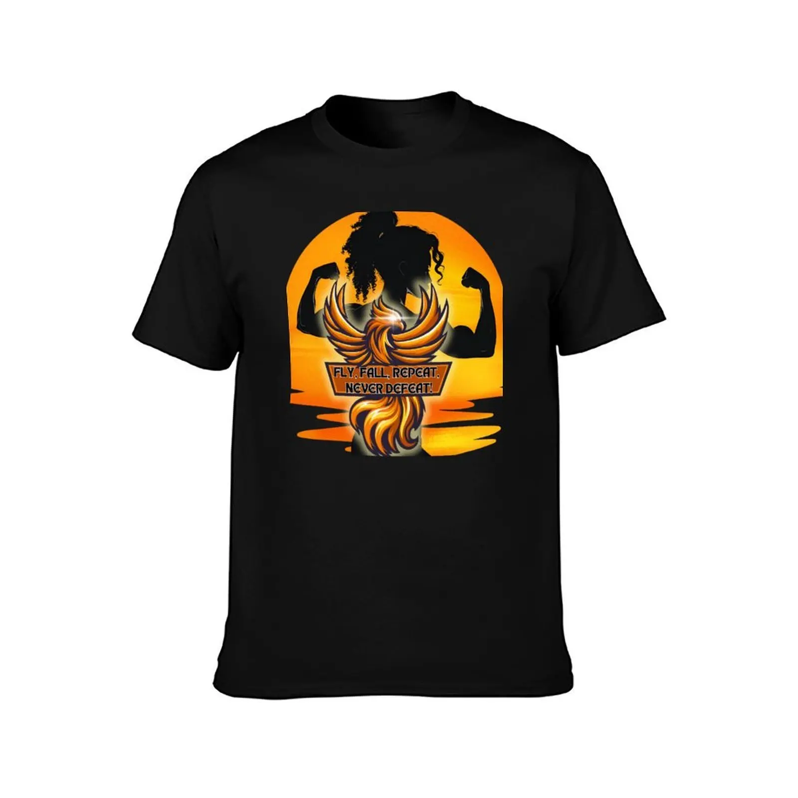 Fly, Fall, Repeat, But Never Defeat! T-Shirt Big Size Daily Wear T-Shirt