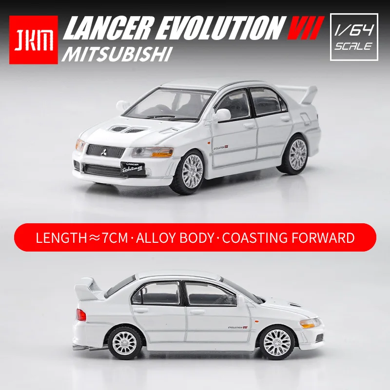 

JKM 1/64 Mitsubishi Lancer EVO 7 Evolution VII Diecast Model Toy Alloy Cars Boys Gifts Vehicle Kids Model Car