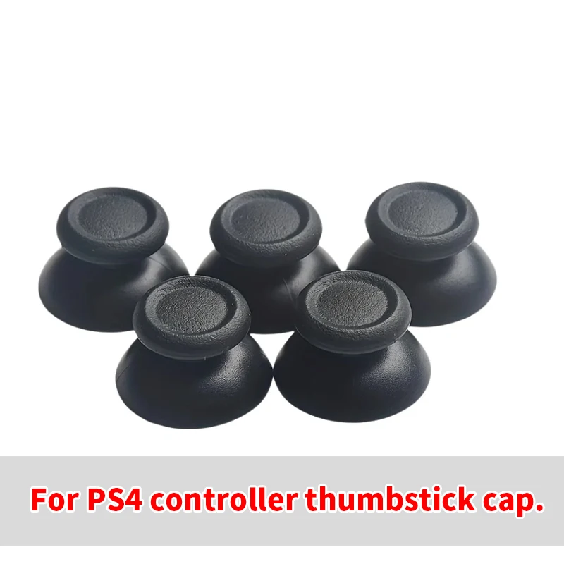 

For PS4 Joystick Caps 3D Mushroom Head Thumbstick Cover Black Replacement Grips for PS4 Controller Buttons