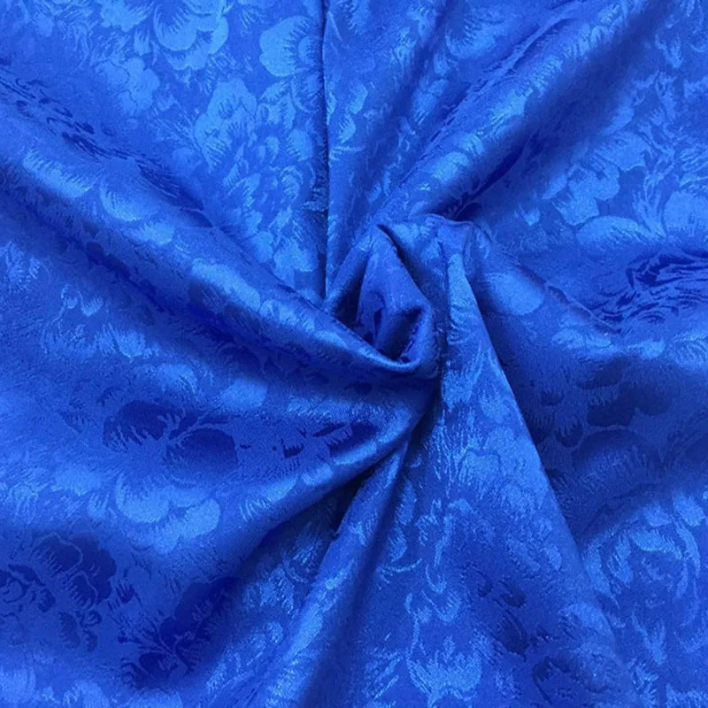 Jacquard Silk Imitation Fabric Spandex Floral Glossy For Dress High Quality Cosplay DIY Clothing Material