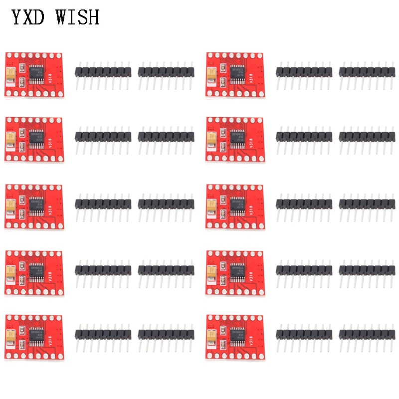 10PCS DRV8833 Dual Motor Driver 1A forArduino Microcontroller Better than L298N TB6612 Motor Driver Board