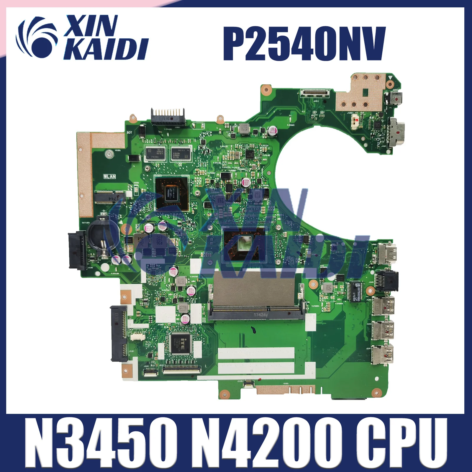 

Notebook Mainboard For Asus P2540NV P2540 P2540NV P2540N Laptop Motherboard with N3450 N4200 CPU GT920MX-V2G GPU Systemboard