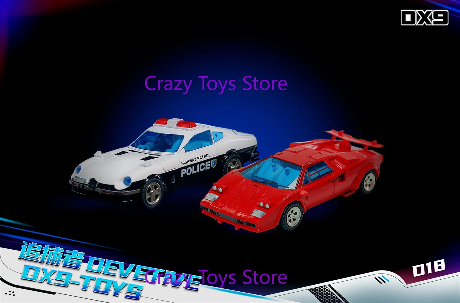 Figurka Transformująca G1 DX9 D18 Devetive Prowl, zabawka kolekcjonerska, prezent z pudełkiem, dostępna od ręki.