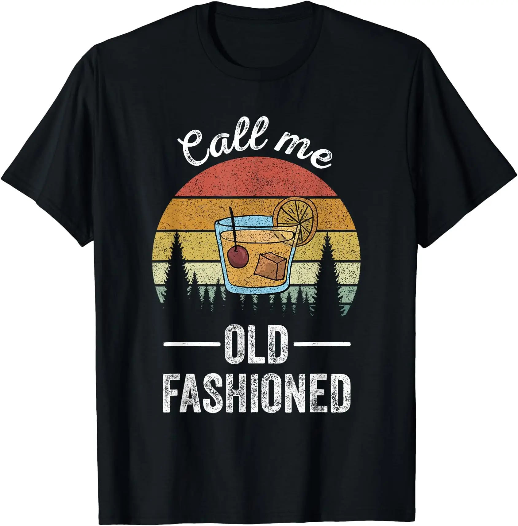 Ретро-Рисунок звонить мне старомодный виски Висконсин funnyмультфильм Печать Летние Короткие рукава мультфильм