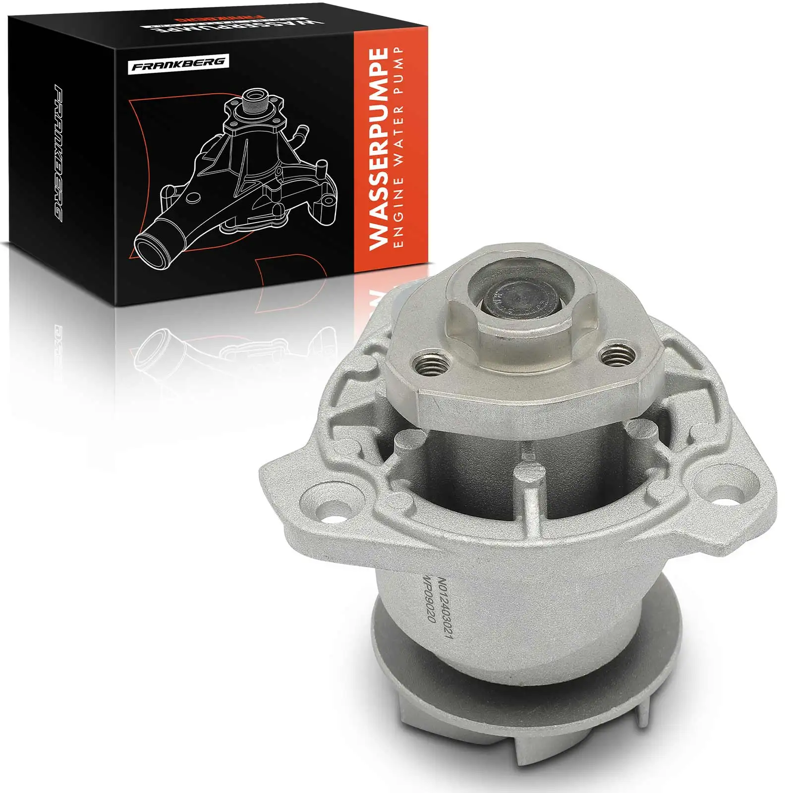 Frankberg 1x Waterpomp koelwaterpomp voor VW Golf 4 1J1 5 1K1 Passat Audi A3 Skoda Seat 41186 22121011X 180-9020 022121011V