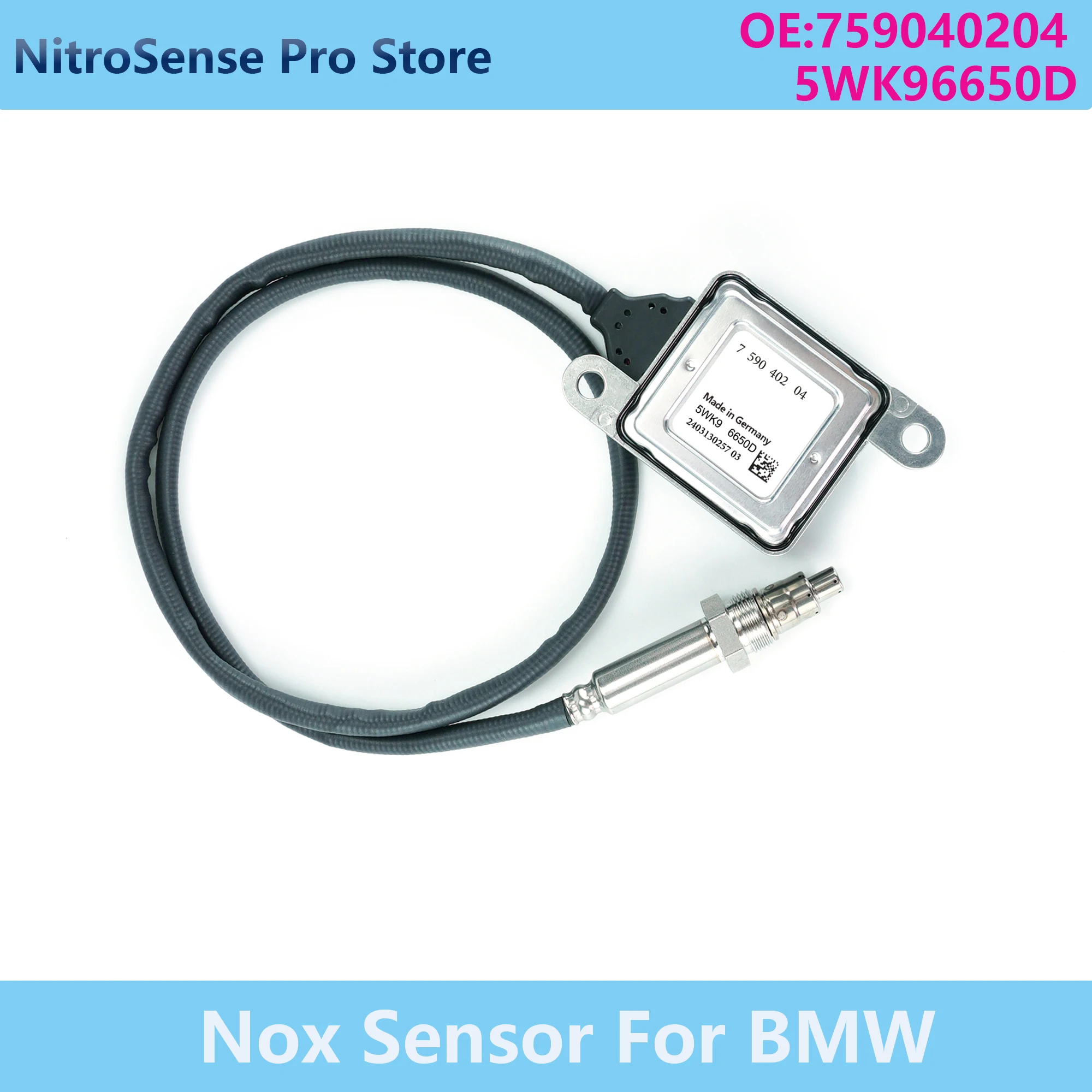 

759040204 5WK96650D 5WK9 6650D Новый датчик оксида азота Nox для BMW F10 F11 F18 523I 528I 530I